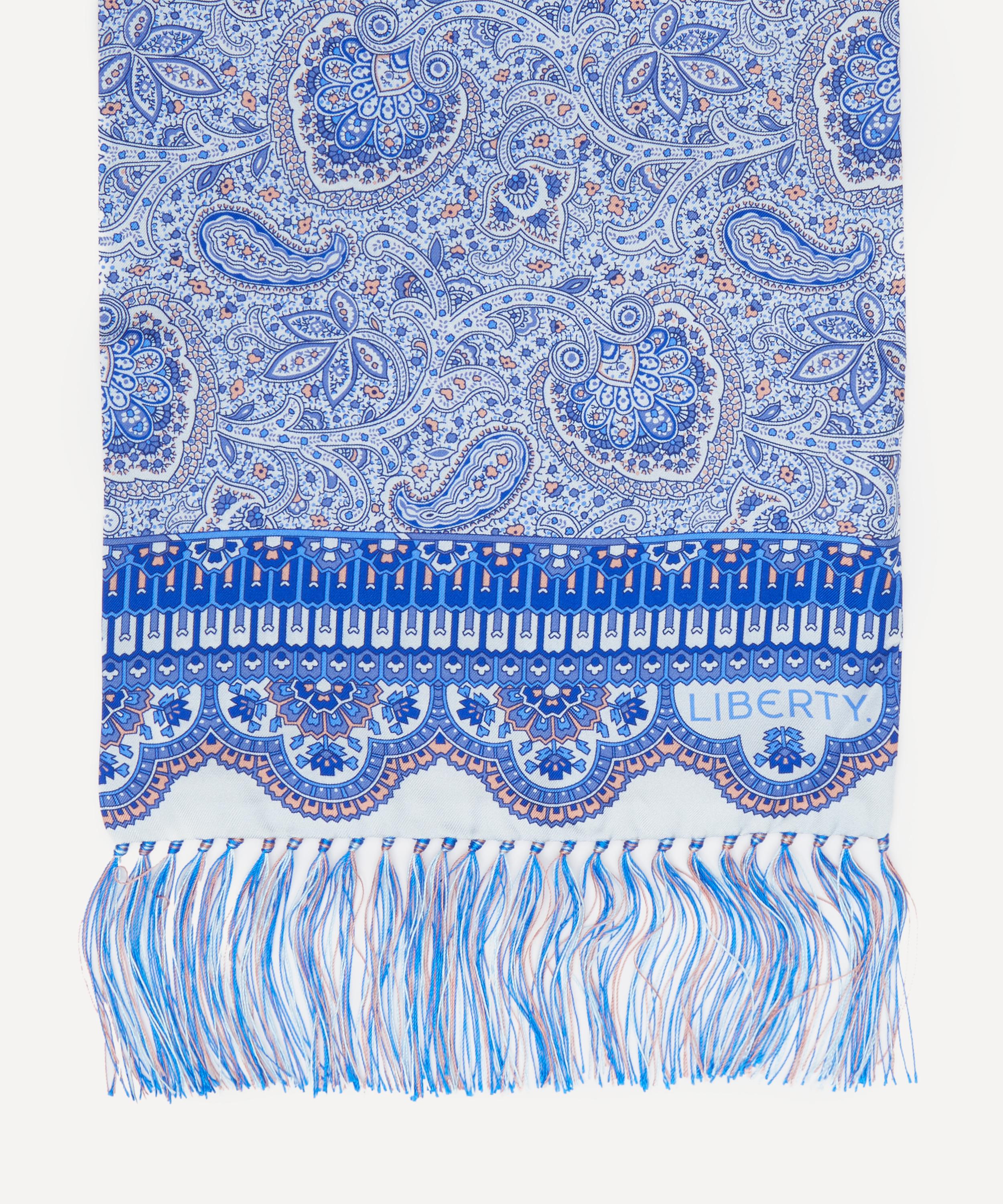 Liberty - Paisley Printed Silk Scarf image number 2