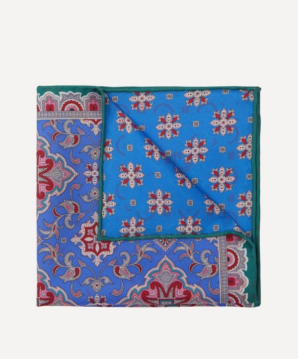 Liberty - Chatsworth Double-Sided Printed Silk Pocket Square image number null