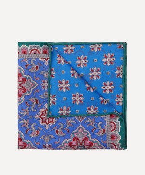Chatsworth Double-Sided Printed Silk Pocket Square