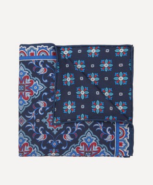 Liberty - Chatsworth Double-Sided Printed Silk Pocket Square image number 0