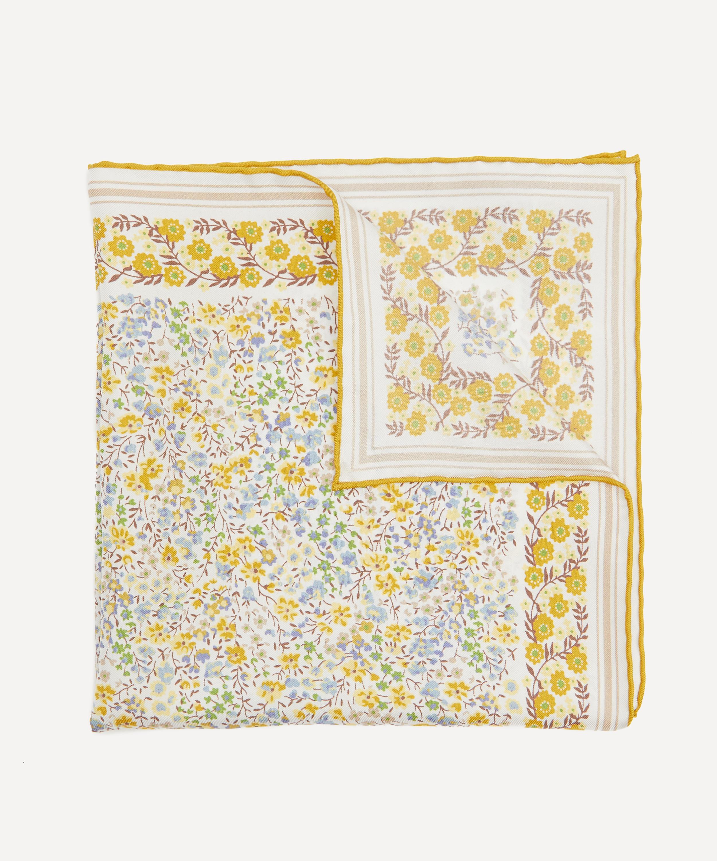 Liberty Phoebe Printed Silk Pocket Square Liberty