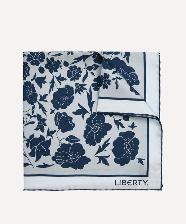 Liberty - Poppy Dawn Printed Silk Pocket Square