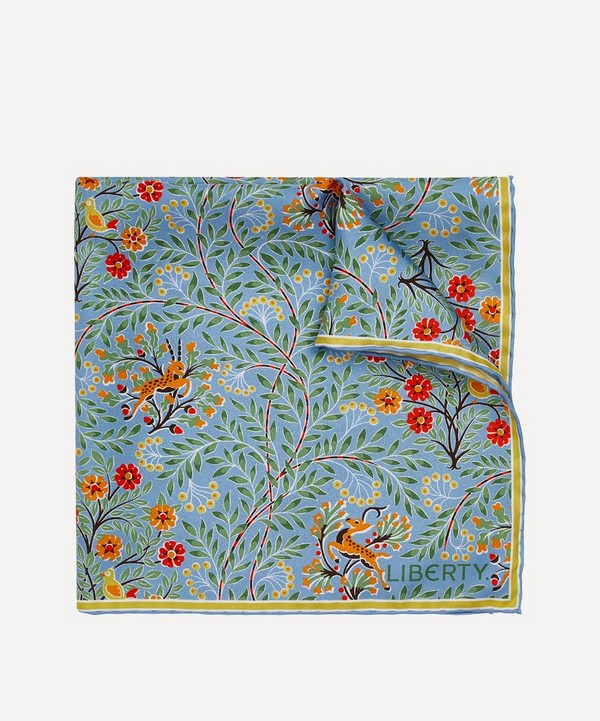Liberty - Sonny's Tree Printed Silk Pocket Square image number null