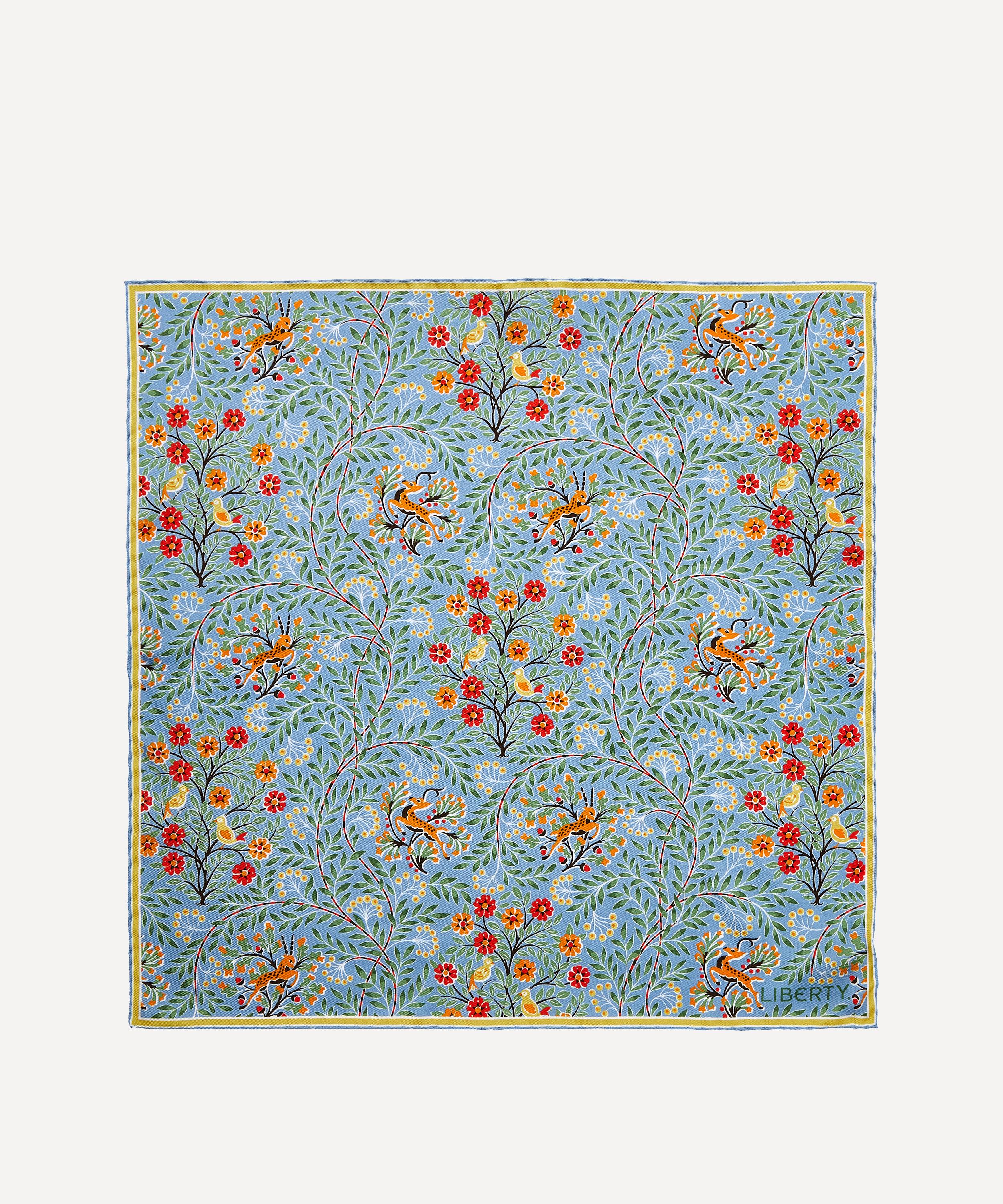 Liberty - Sonny's Tree Printed Silk Pocket Square image number 2