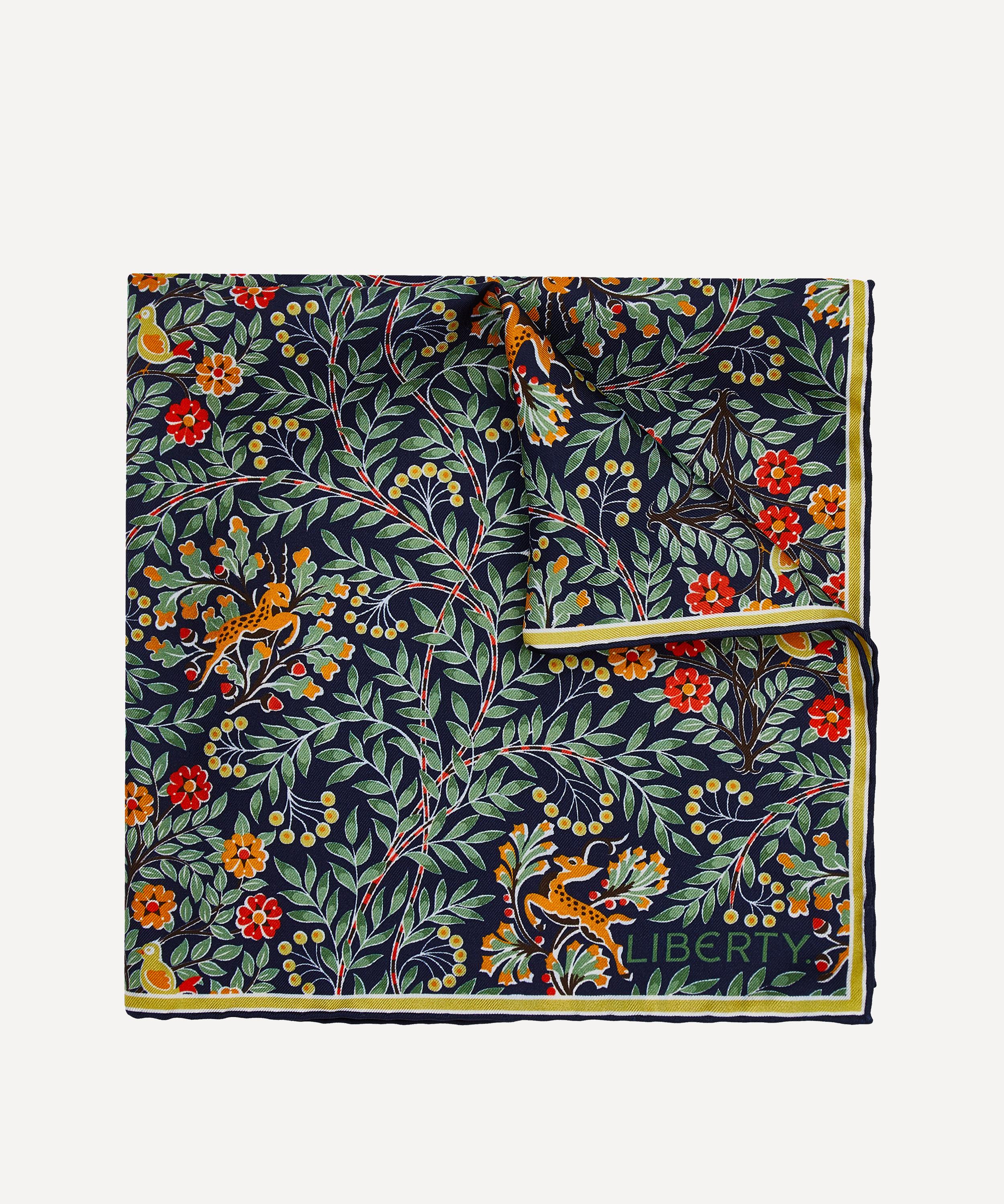 Liberty - Sonny's Tree Printed Silk Pocket Square