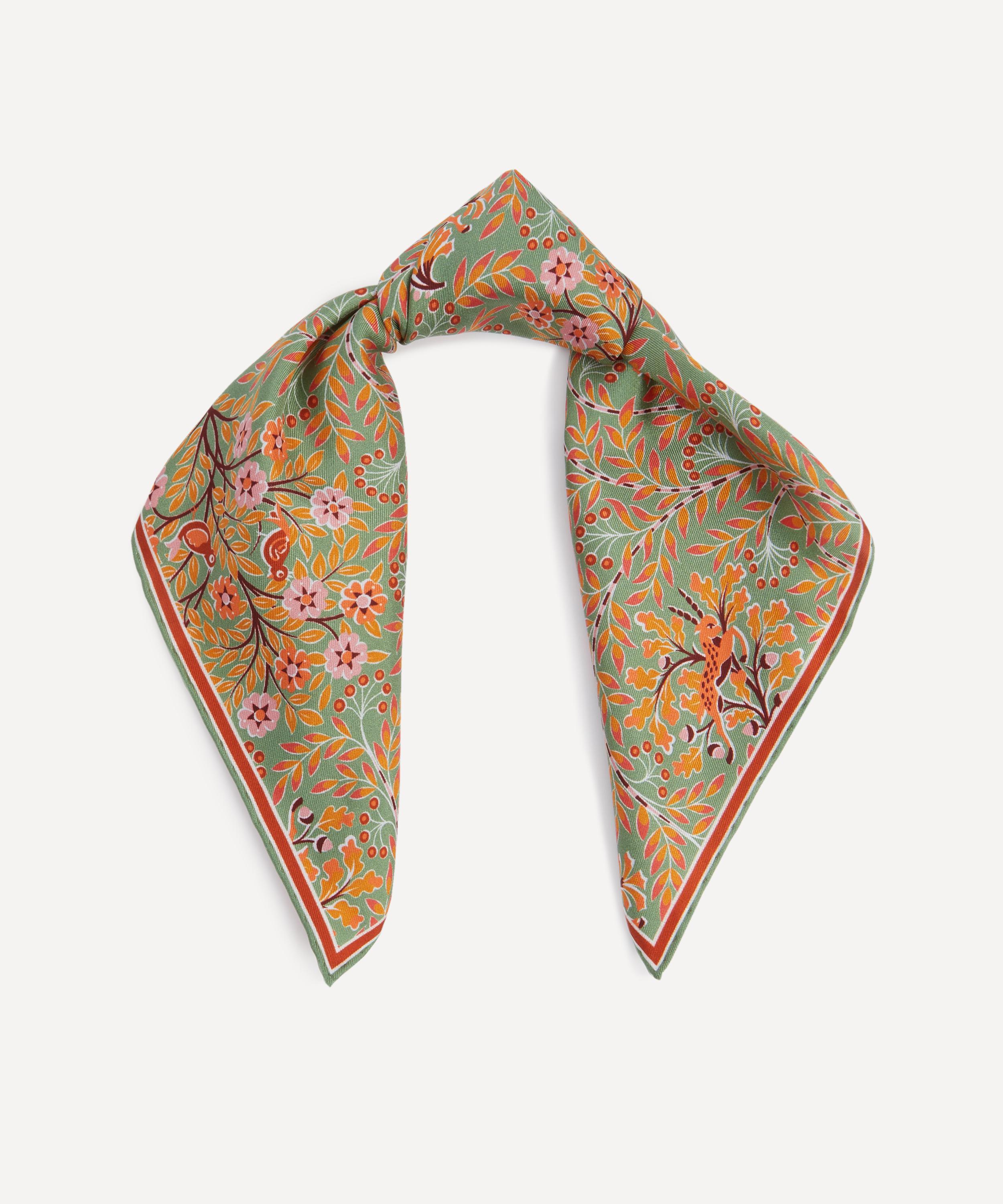 Liberty - Sonny's Tree Printed Silk Pocket Square image number 1