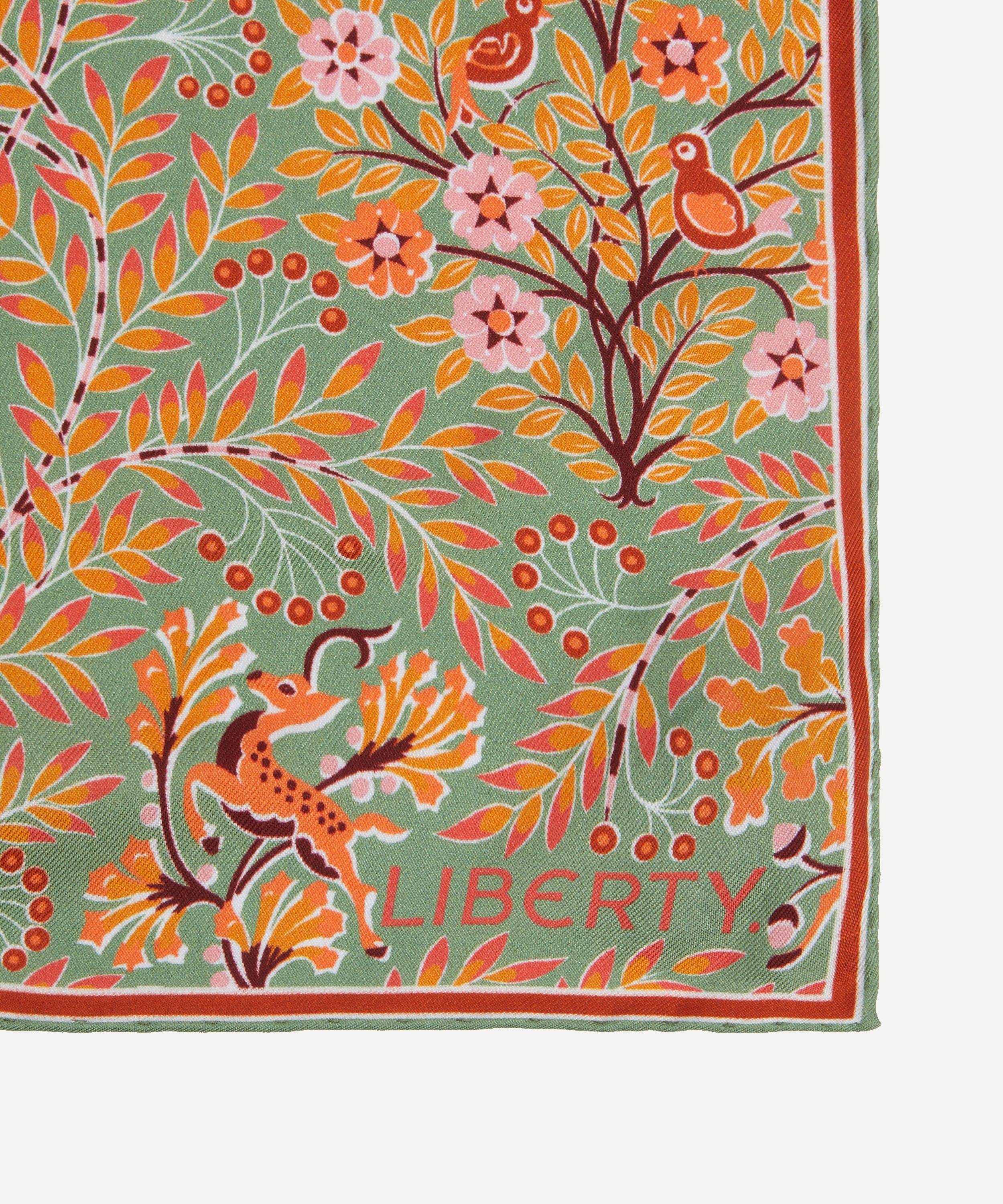 Liberty - Sonny's Tree Printed Silk Pocket Square image number 2