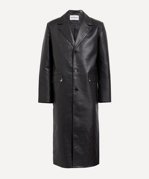 Hans Kjobenhavn - Faux Leather Slim Coat image number 0