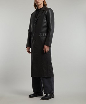 Hans Kjobenhavn - Faux Leather Slim Coat image number 2