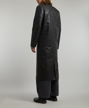 Hans Kjobenhavn - Faux Leather Slim Coat image number 3