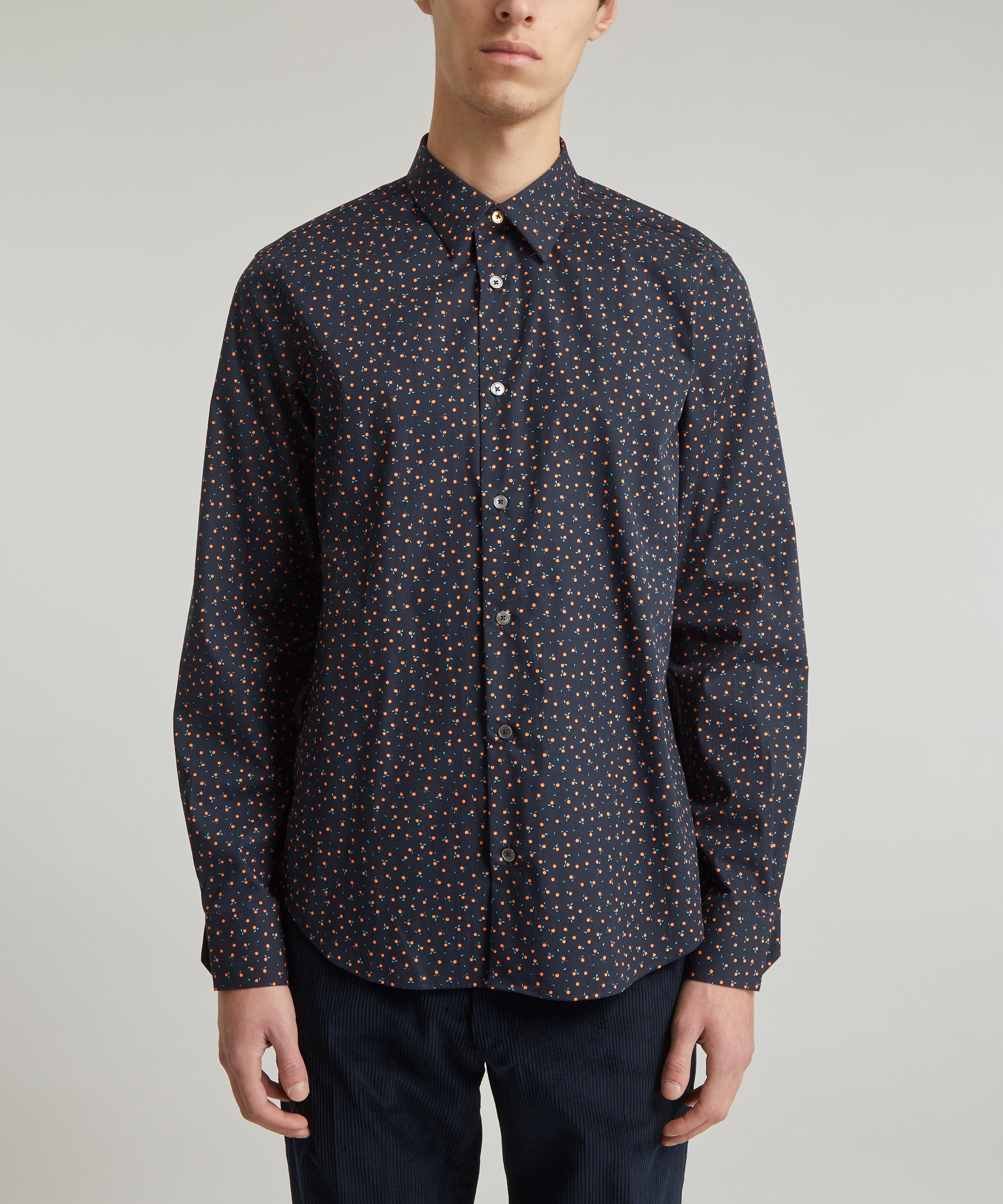 Buy PS By Paul Smith Men Dark Orange Bold Print Shirt Online