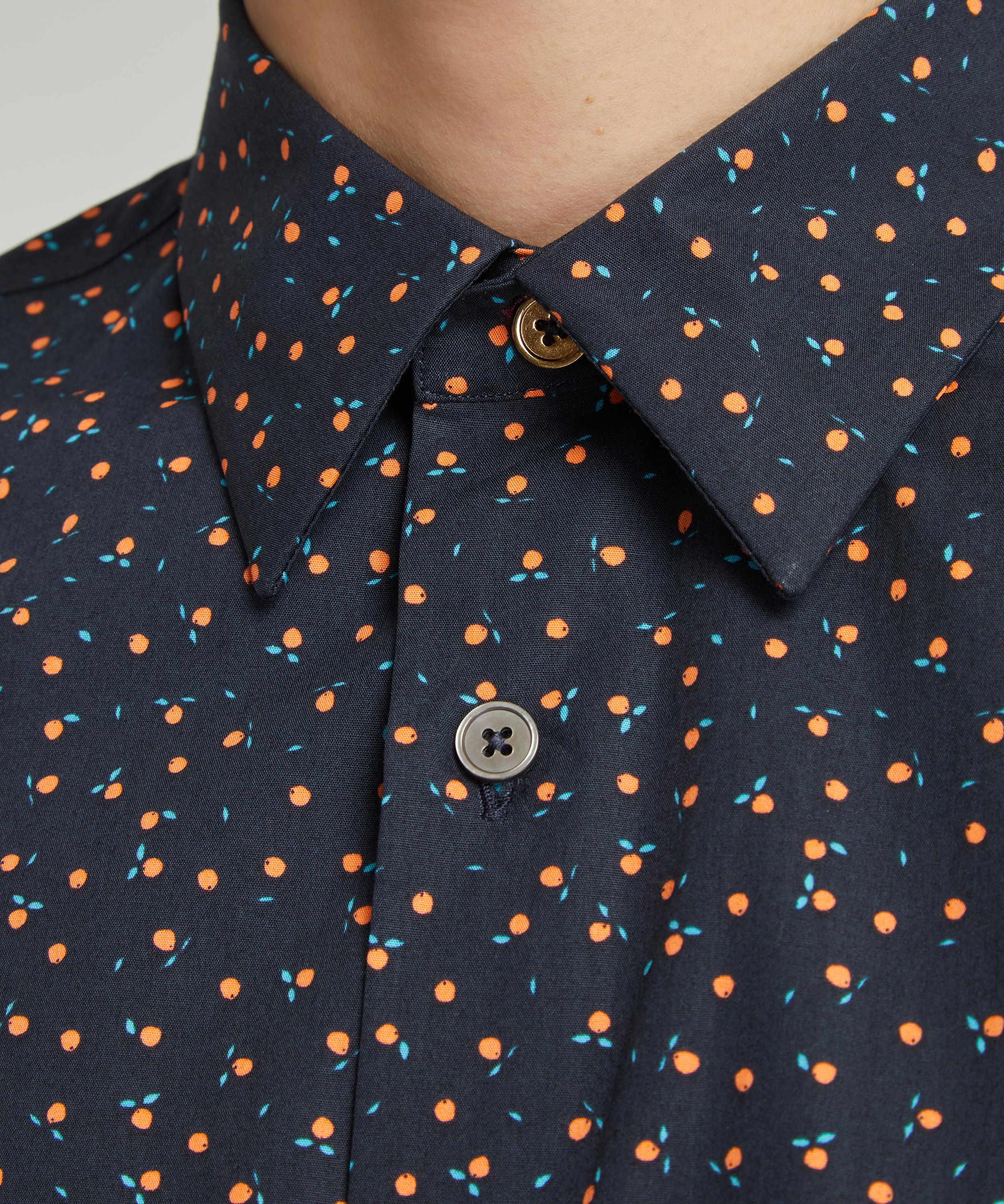 Buy PS By Paul Smith Men Dark Orange Bold Print Shirt Online