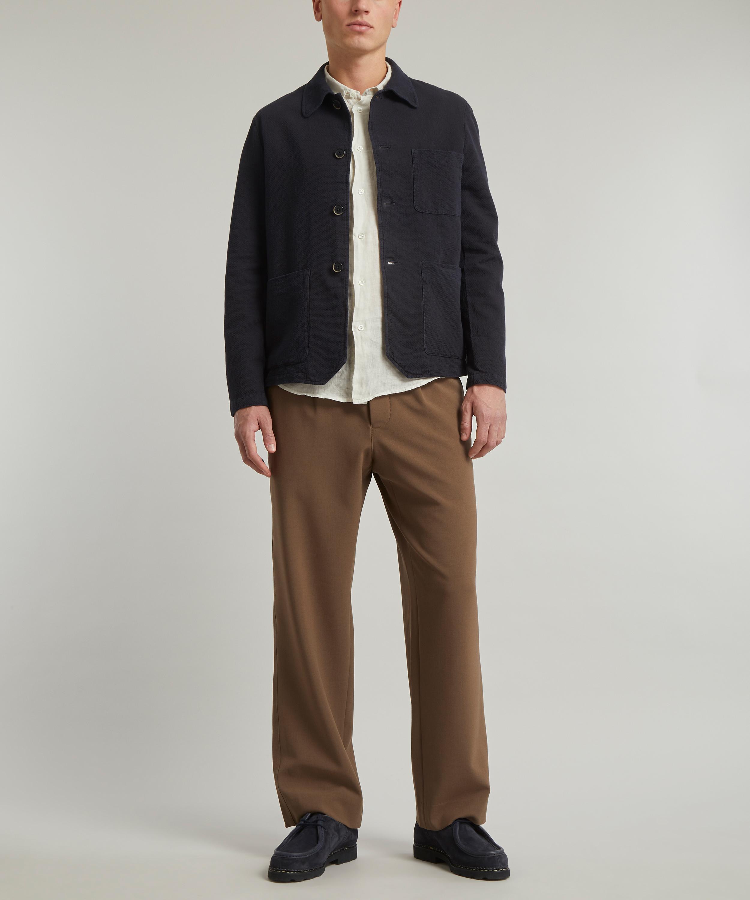 Barena - Cedrone Cotton Seersucker Overshirt image number 1