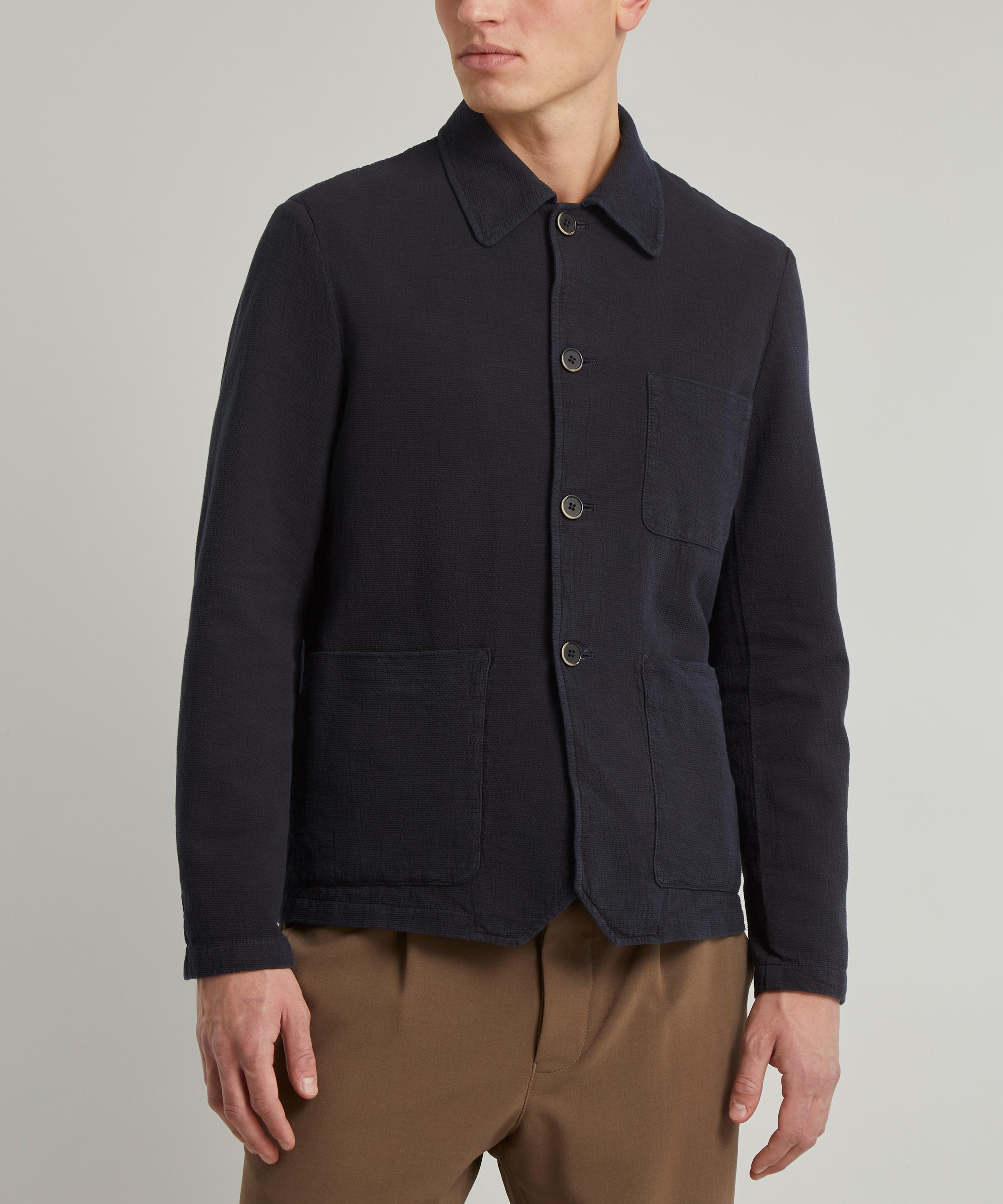 Barena - Cedrone Cotton Seersucker Overshirt image number 2