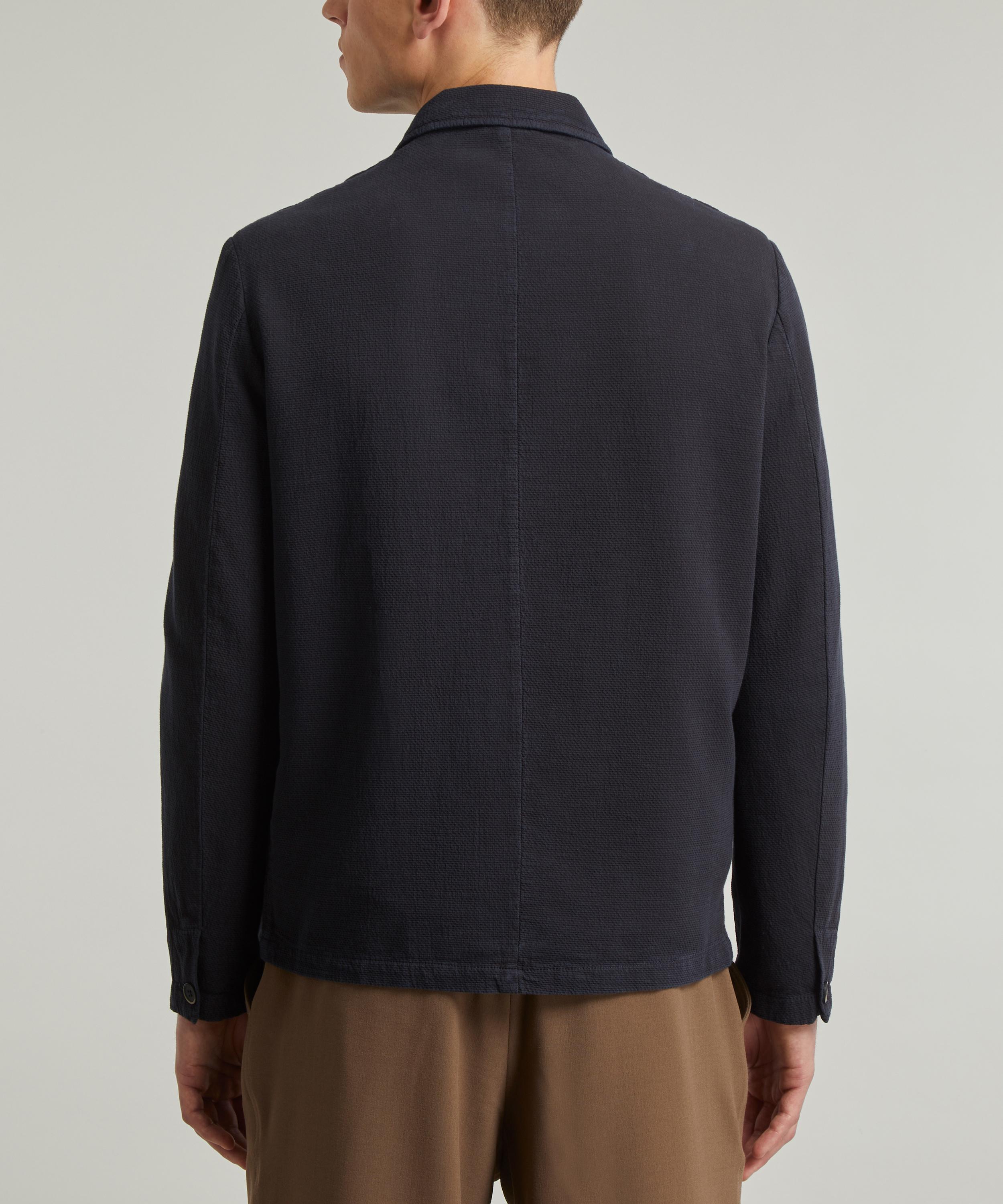 Barena - Cedrone Cotton Seersucker Overshirt image number 3