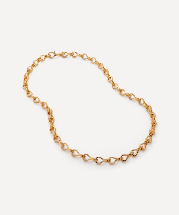 Monica Vinader - 18ct Gold-Plated Vermeil Silver Infinity Link Chain Necklace image number null