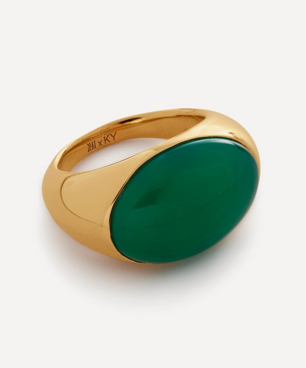 Monica Vinader - X Kate Young 18ct Gold-Plated Vermeil Silver Gemstone Ring image number null