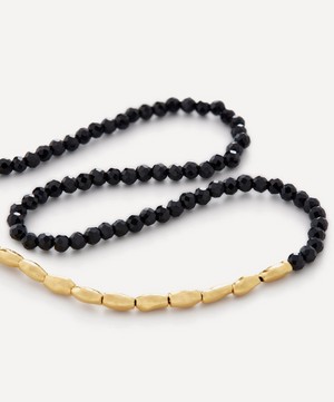 Monica Vinader - 18ct Gold-Plated Vermeil Silver Mini Nugget Gemstone Beaded Necklace image number 1