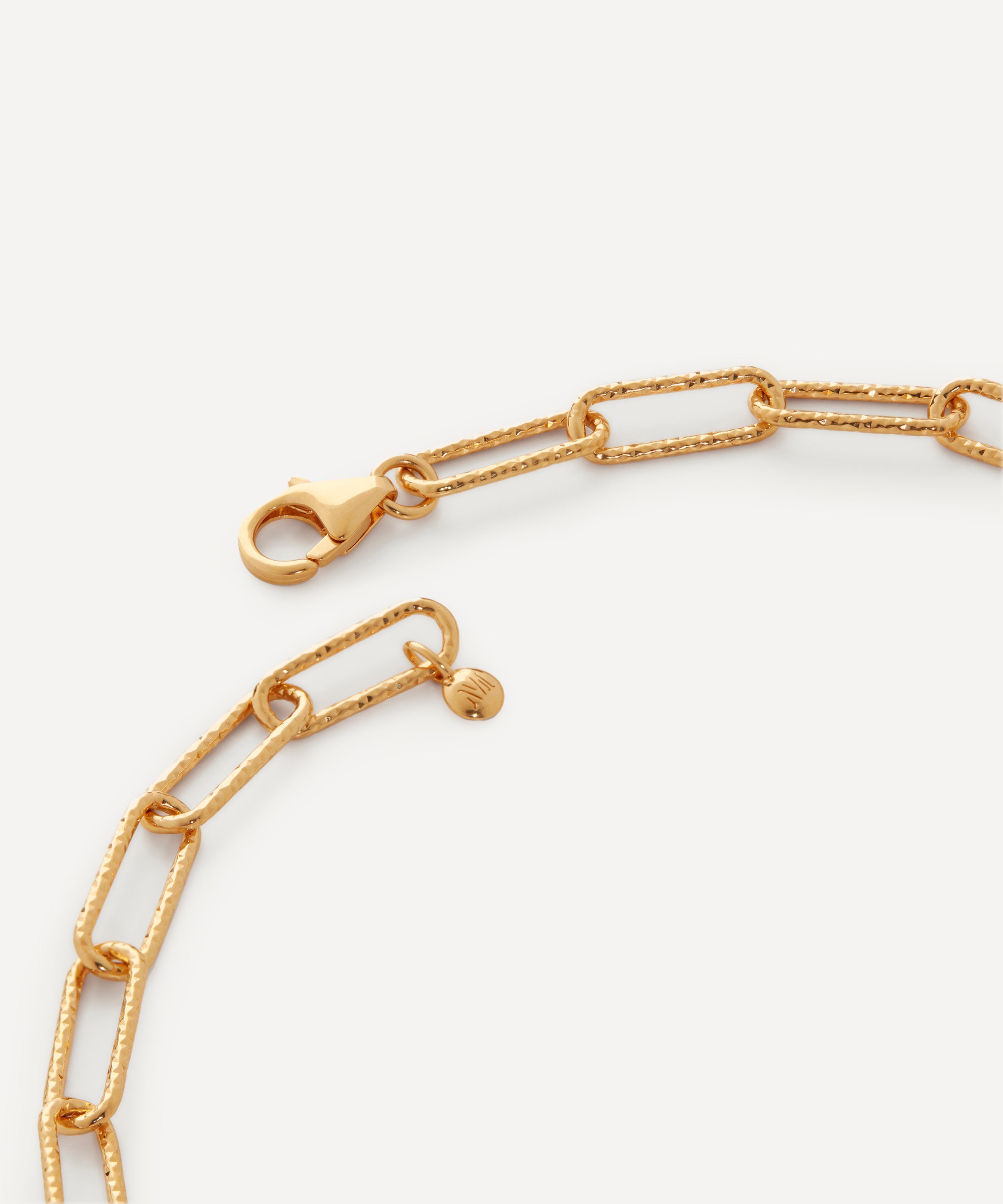 Monica Vinader - 18ct Gold-Plated Vermeil Silver Alta Textured Medium Chain Necklace image number 2