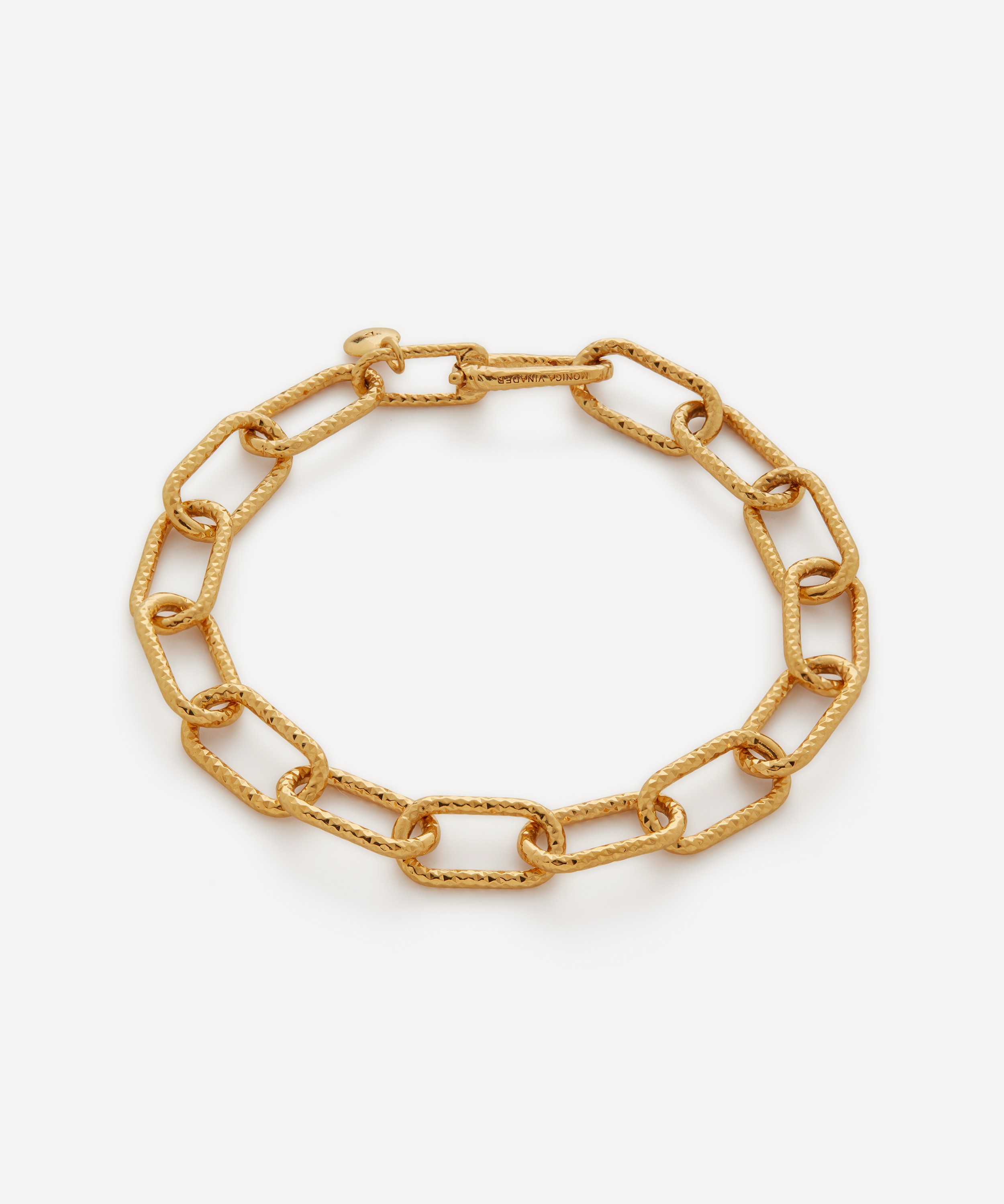 Gold Textured Link Chain Extender 2' | Women's Designer Jewelry by Monica Vinader