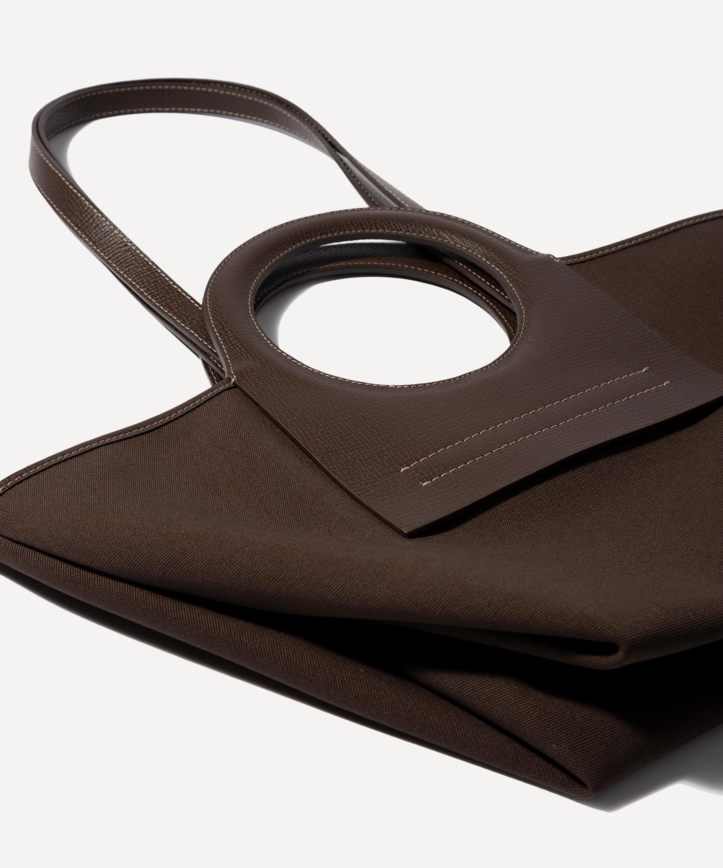 HEREU - Cala Small Grainy Cotton-Canvas Tote Bag image number 4