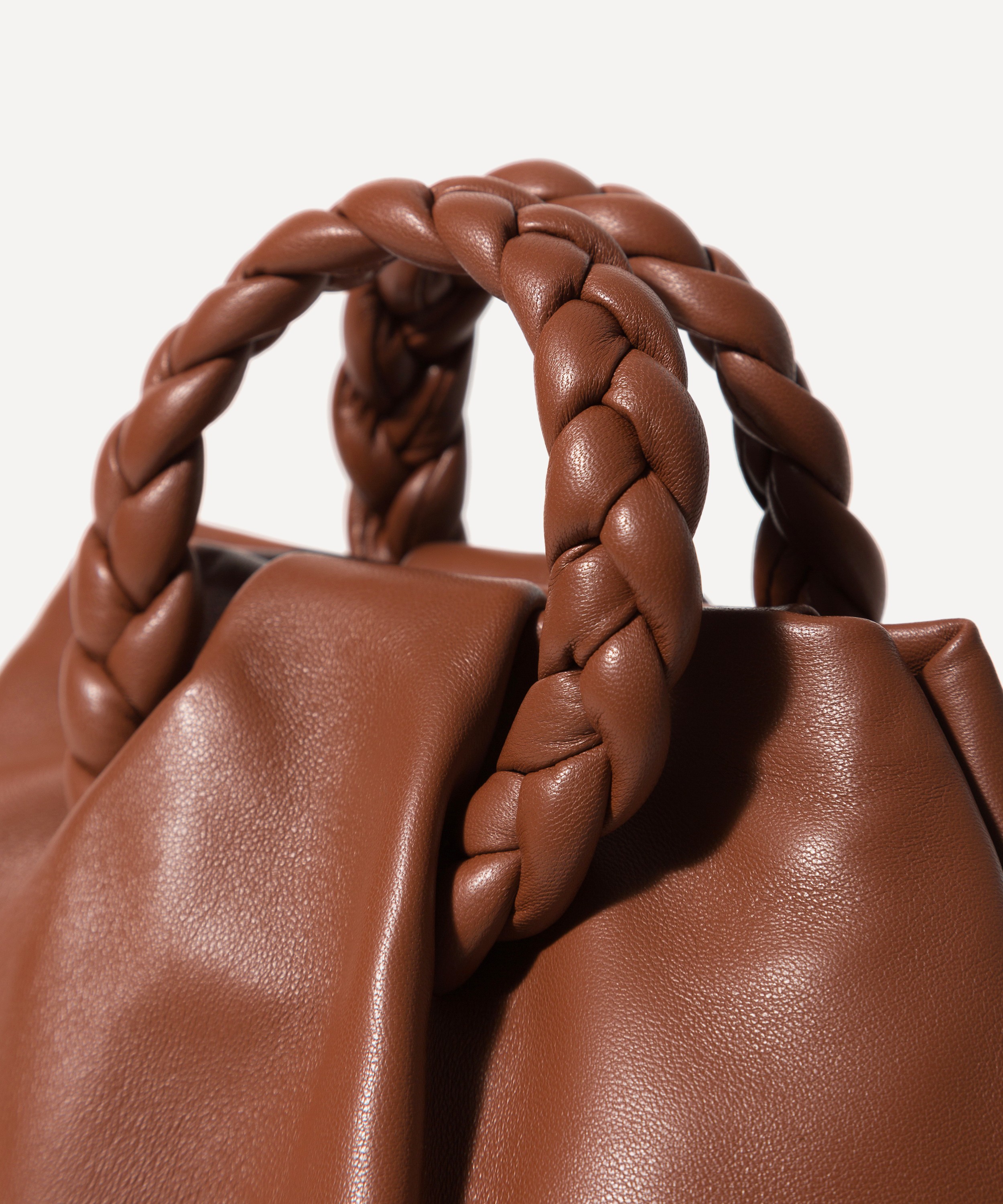 Bombon Woven Leather Crossbody Bag