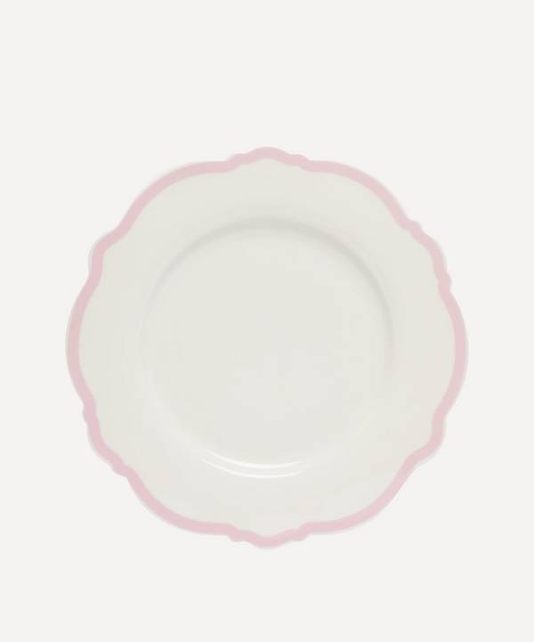 In The Roundhouse - Pink Wave Dinner Plate Set of Four