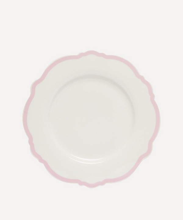 In The Roundhouse - Pink Wave Dinner Plate Set of Four image number null