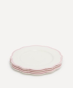 In The Roundhouse - Pink Wave Dinner Plate Set of Four image number 1