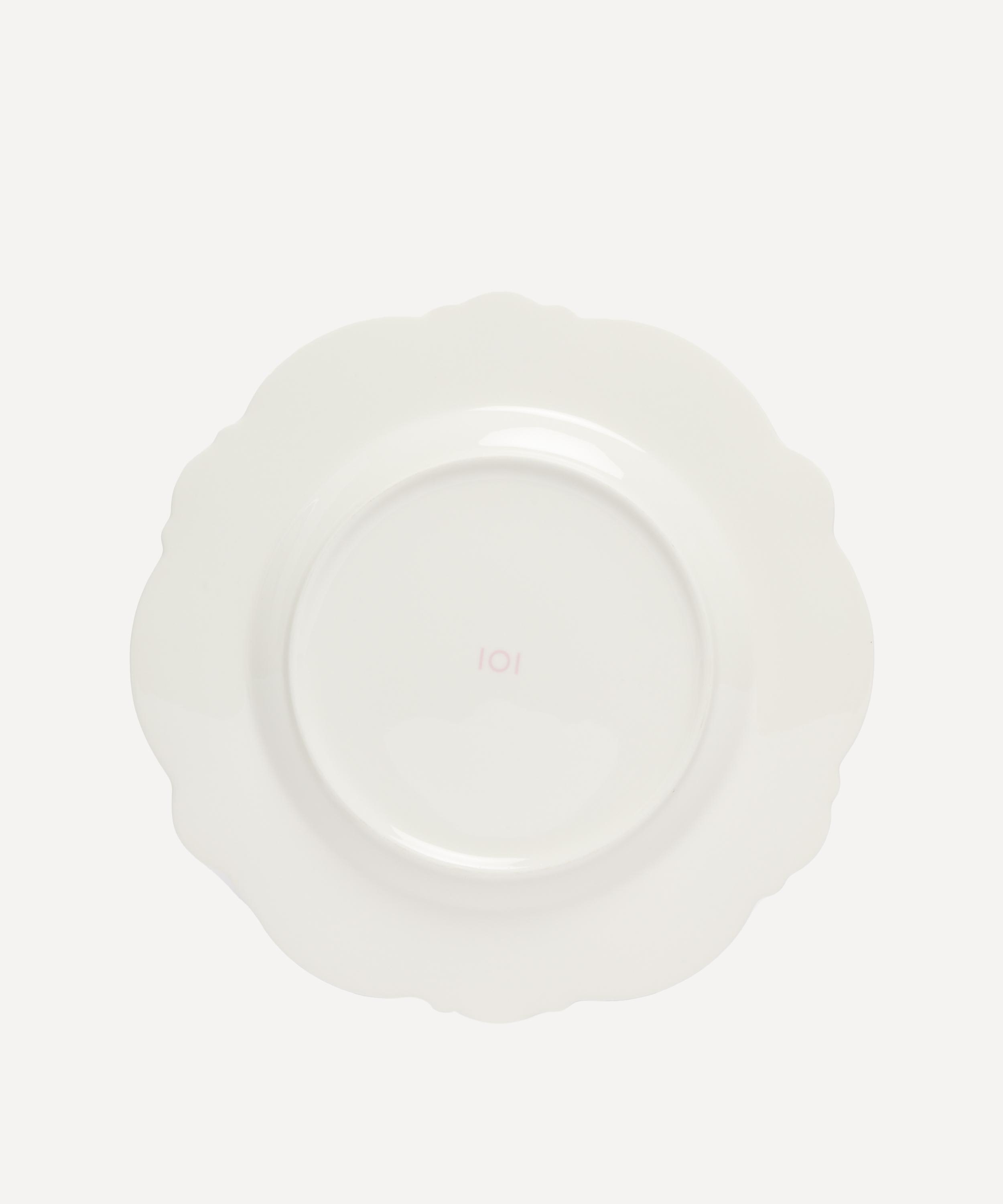 In The Roundhouse - Pink Wave Dinner Plate Set of Four image number 2