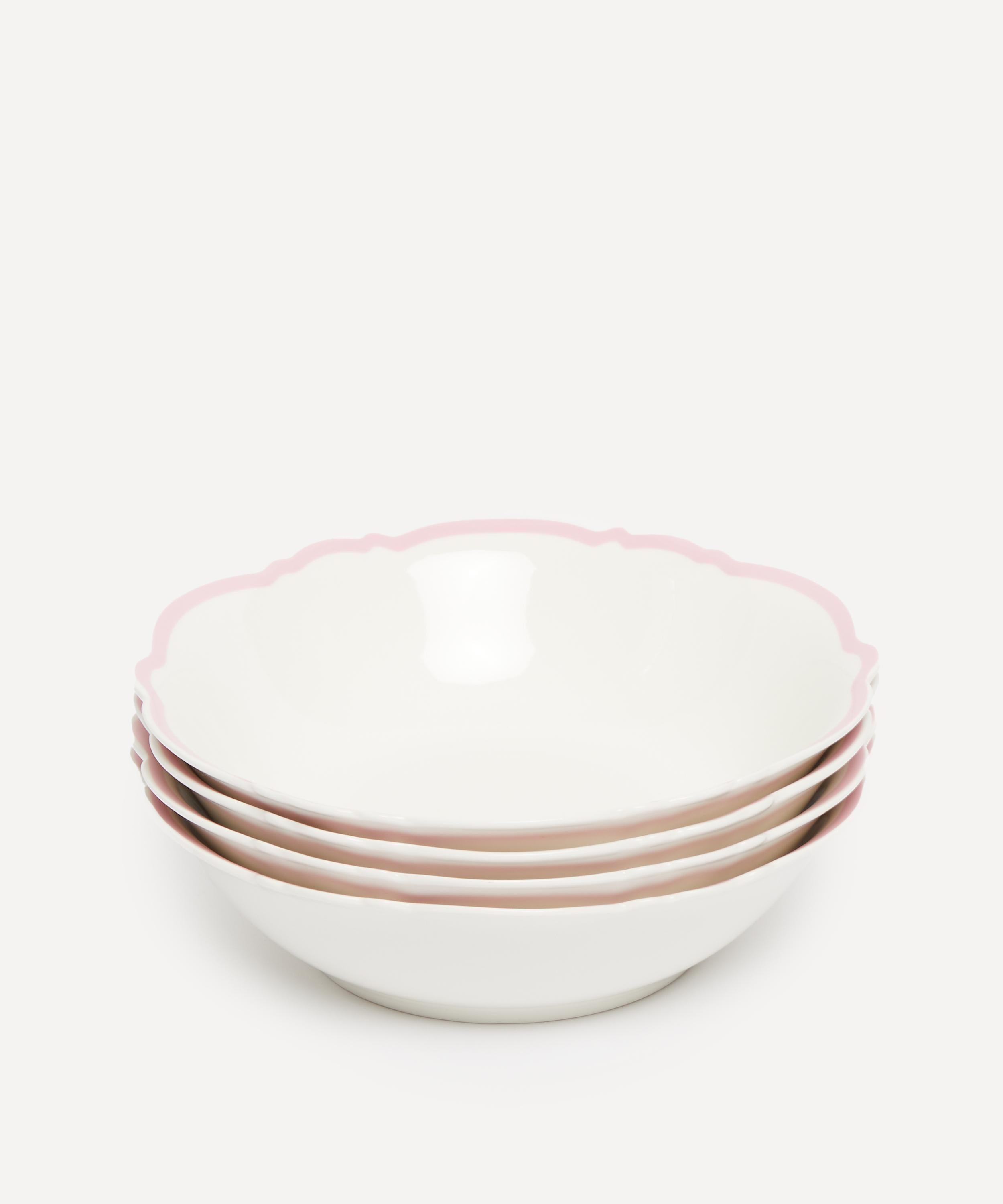 In The Roundhouse - Pink Wave Serving Bowl Set of Four image number 1