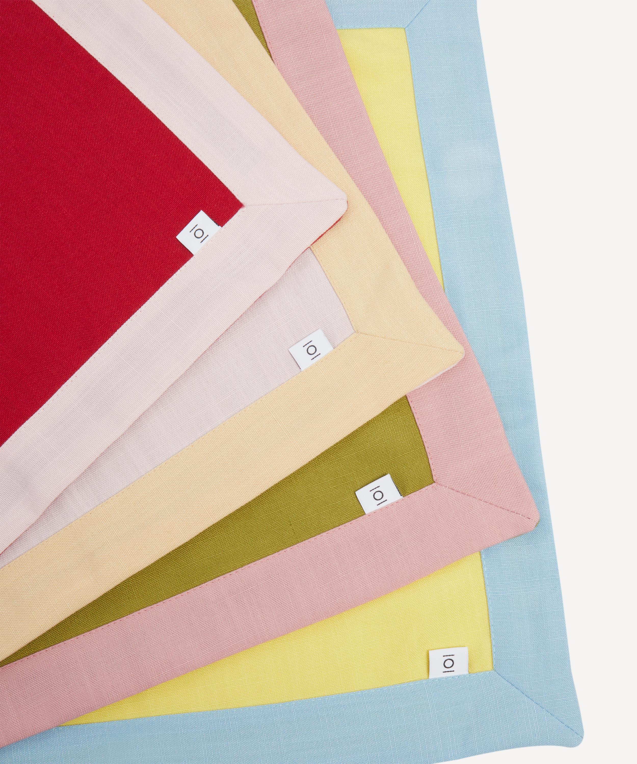 In The Roundhouse - Multi Colour Square 45x45cm Napkins Set of Four image number 3