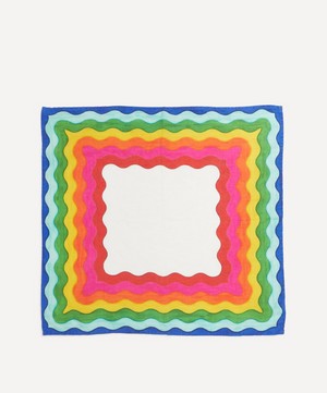 Summerill & Bishop - Summer Rainbow 50x50cm Linen Napkins Set of Two image number 1