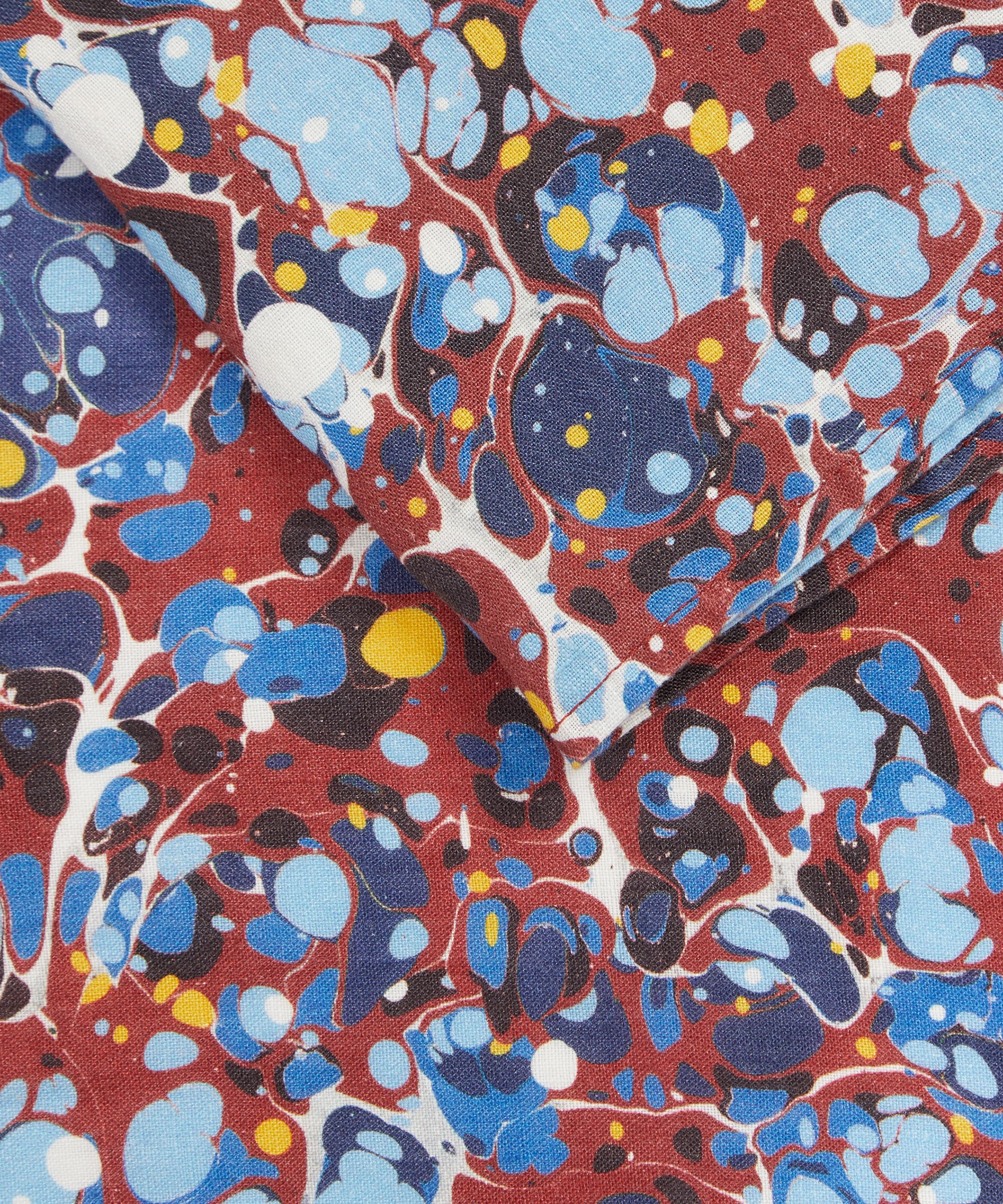 Summerill & Bishop - Blue Marble 50x50cm Linen Napkins Set of Two image number 2