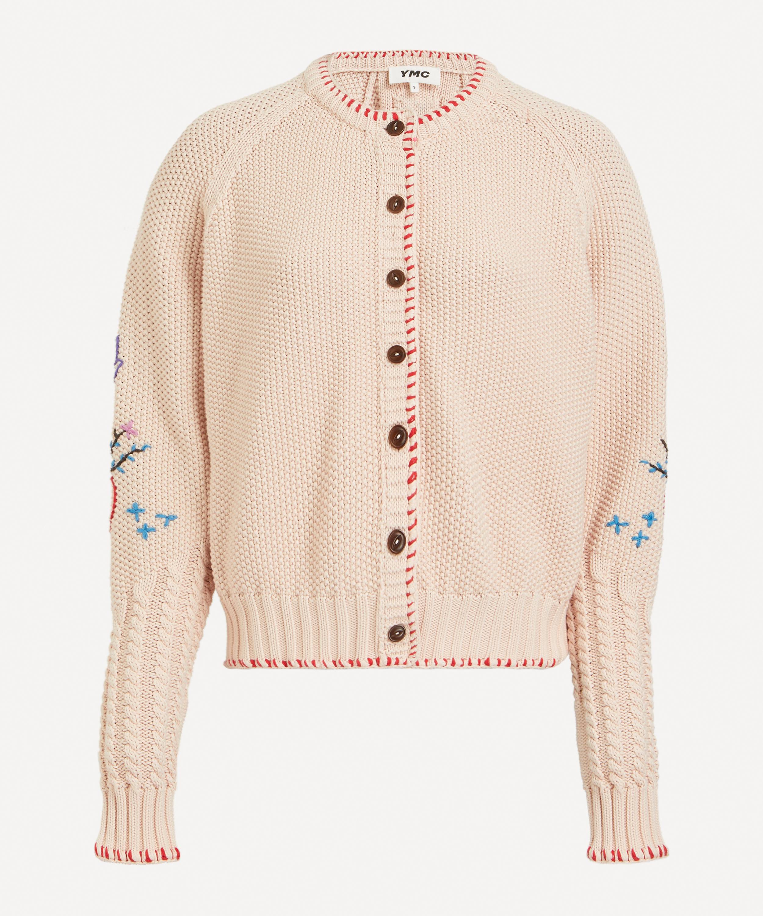 YMC Lotus Hand-Knitted Cotton Cardigan | Liberty