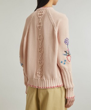 YMC - Lotus Hand-Knitted Cotton Cardigan image number 3