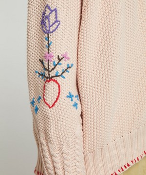 YMC - Lotus Hand-Knitted Cotton Cardigan image number 4