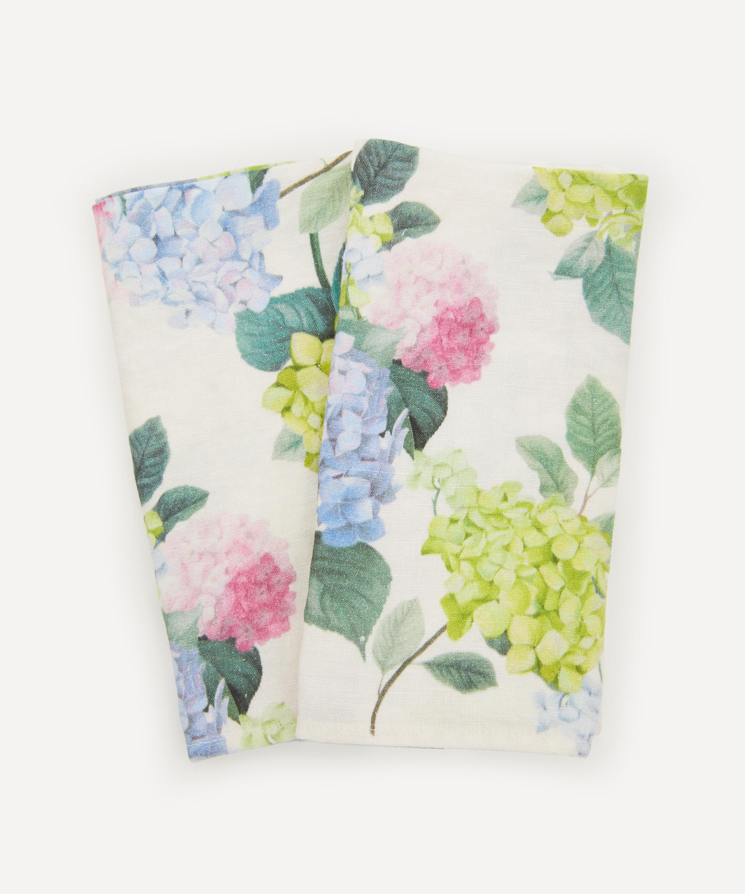 By Hope - Hydrangea 45x45cm Linen Napkins Set of Two image number 0