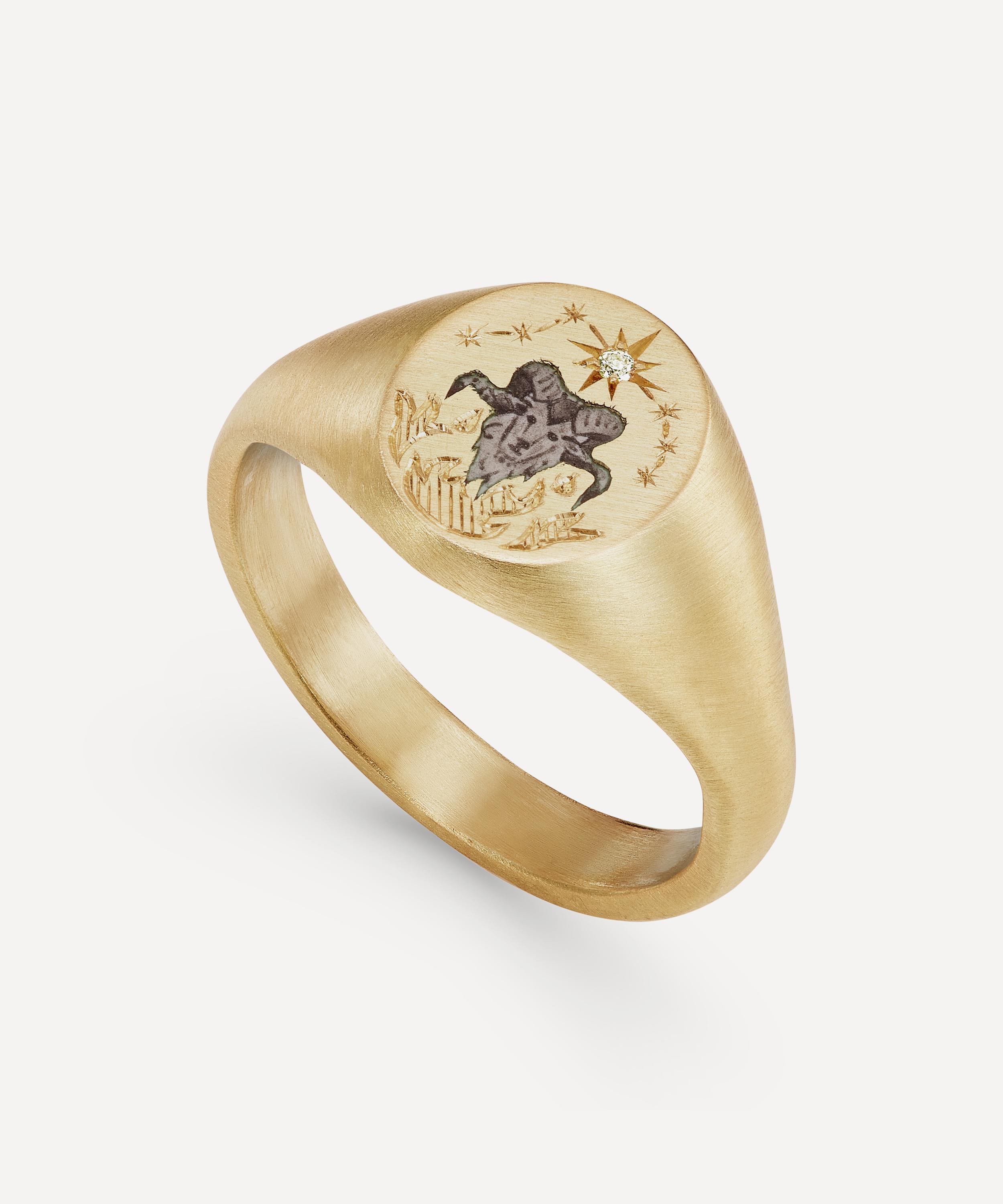 Aries hot sale signet ring