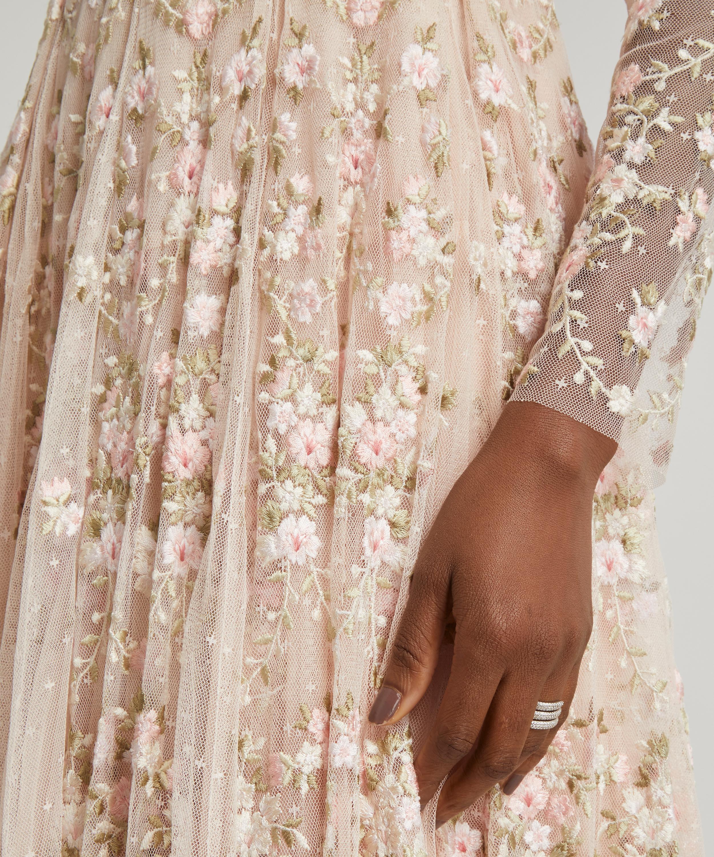 Needle & Thread - Victoria Ditsy V-Neck Ankle Gown image number 4