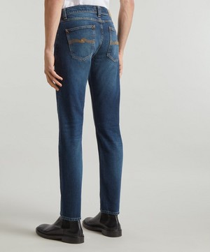 Nudie Jeans - Lean Dean Deep Ocean Slim-Fit Jeans image number 3