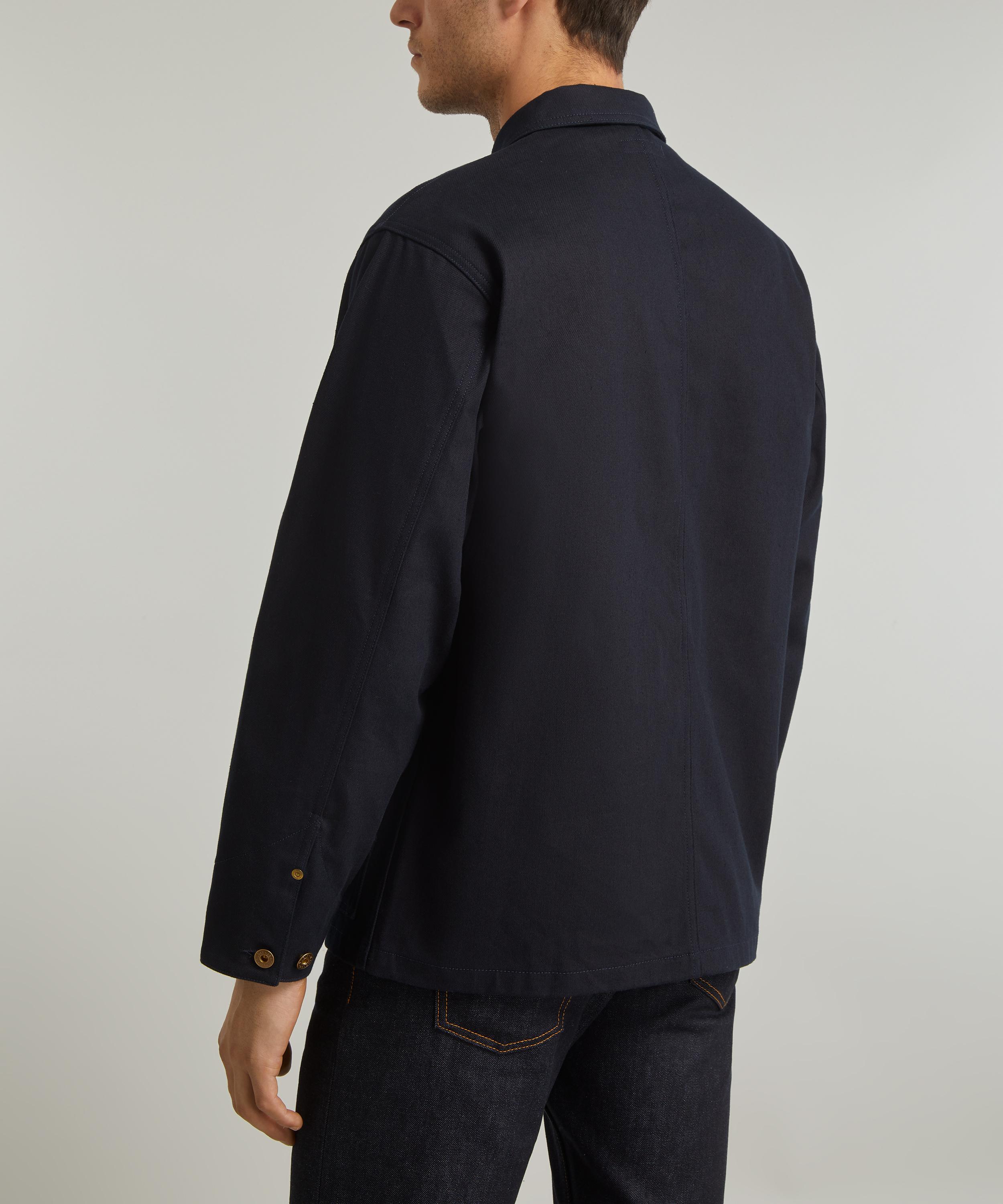 French Cotton Twill Chore Jacket Navy Blue – Wolf Clothing Collective Ltd