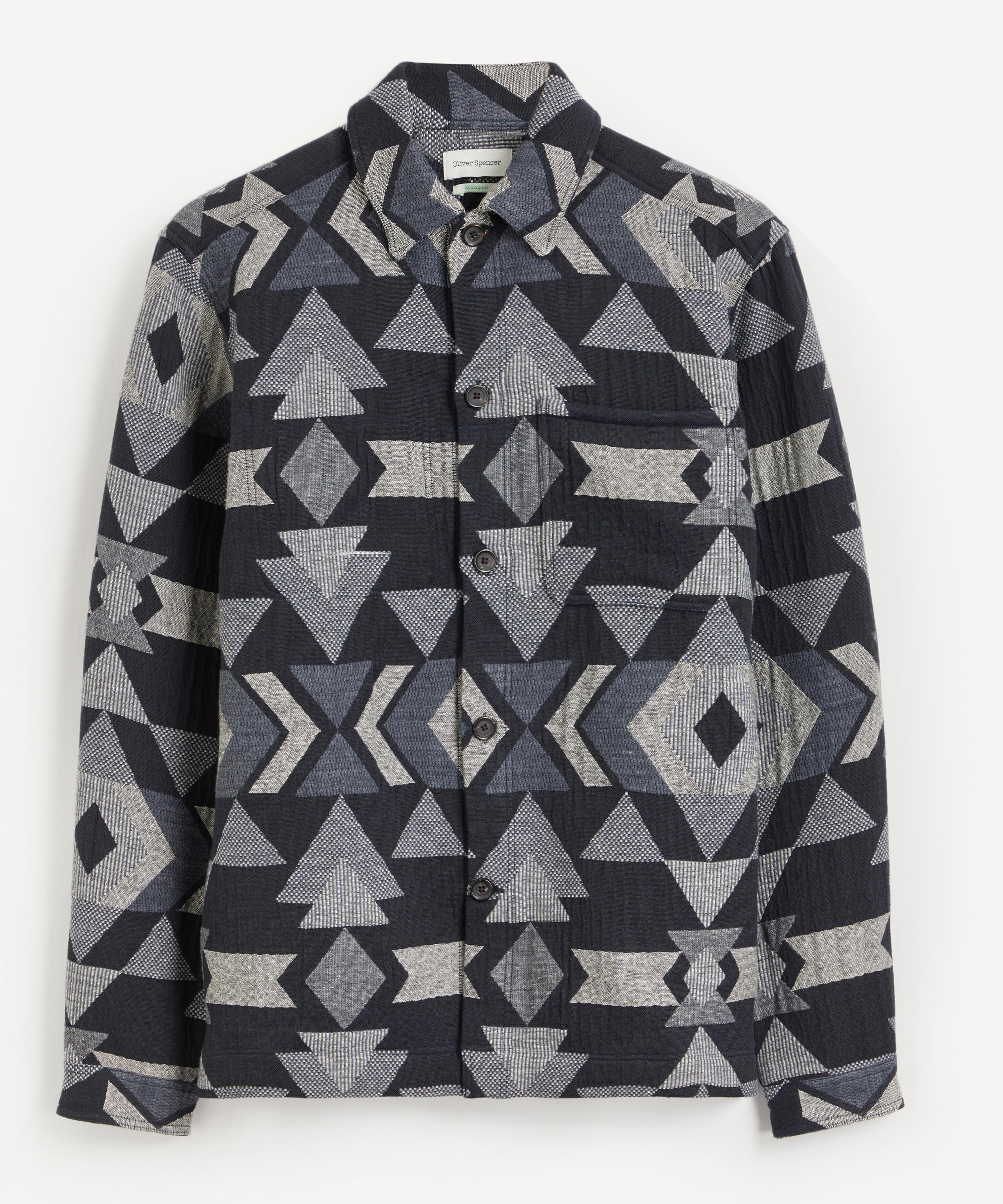 Oliver Spencer Avery Montreal Blue Overshirt Liberty
