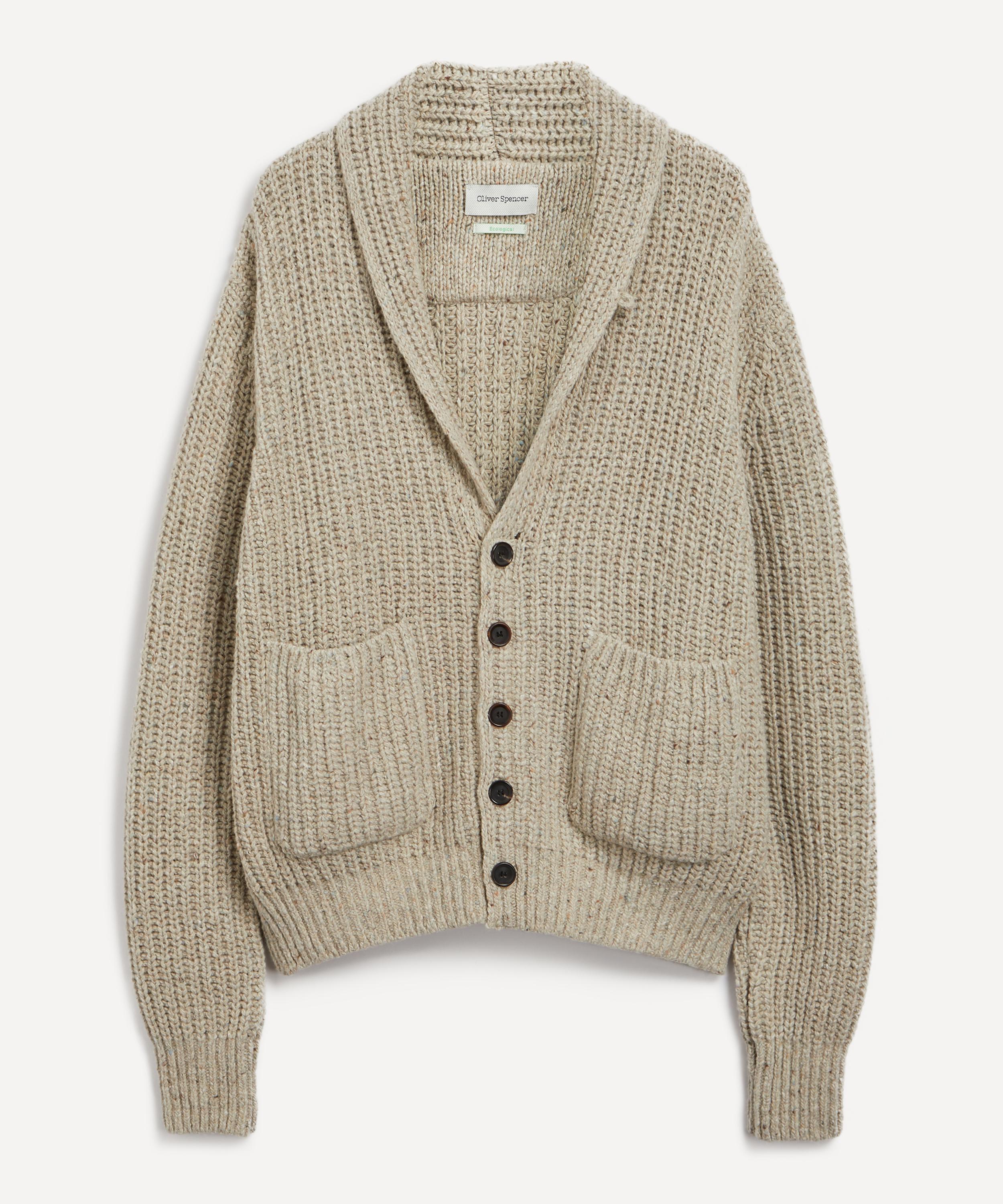 Oliver Spencer - Orkney Keswick Beige Cardigan image number 0