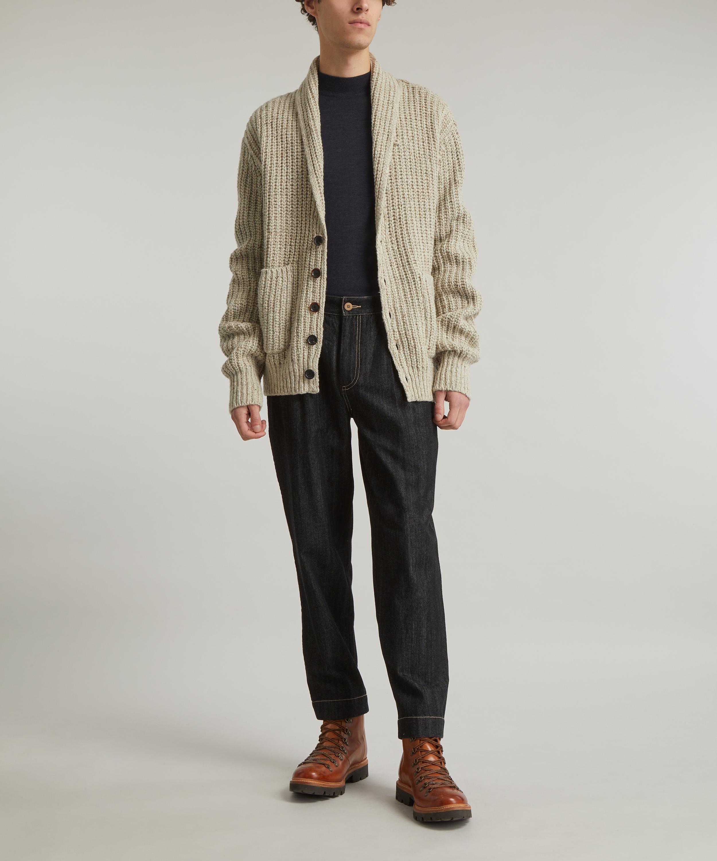 Oliver Spencer - Orkney Keswick Beige Cardigan image number 1