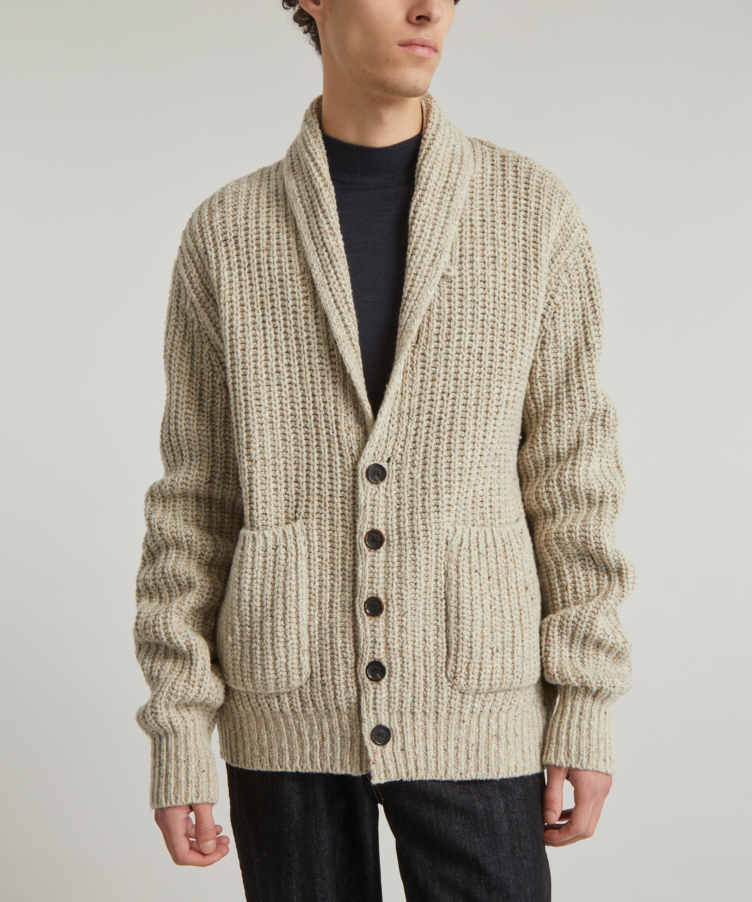 Oliver Spencer - Orkney Keswick Beige Cardigan image number 2