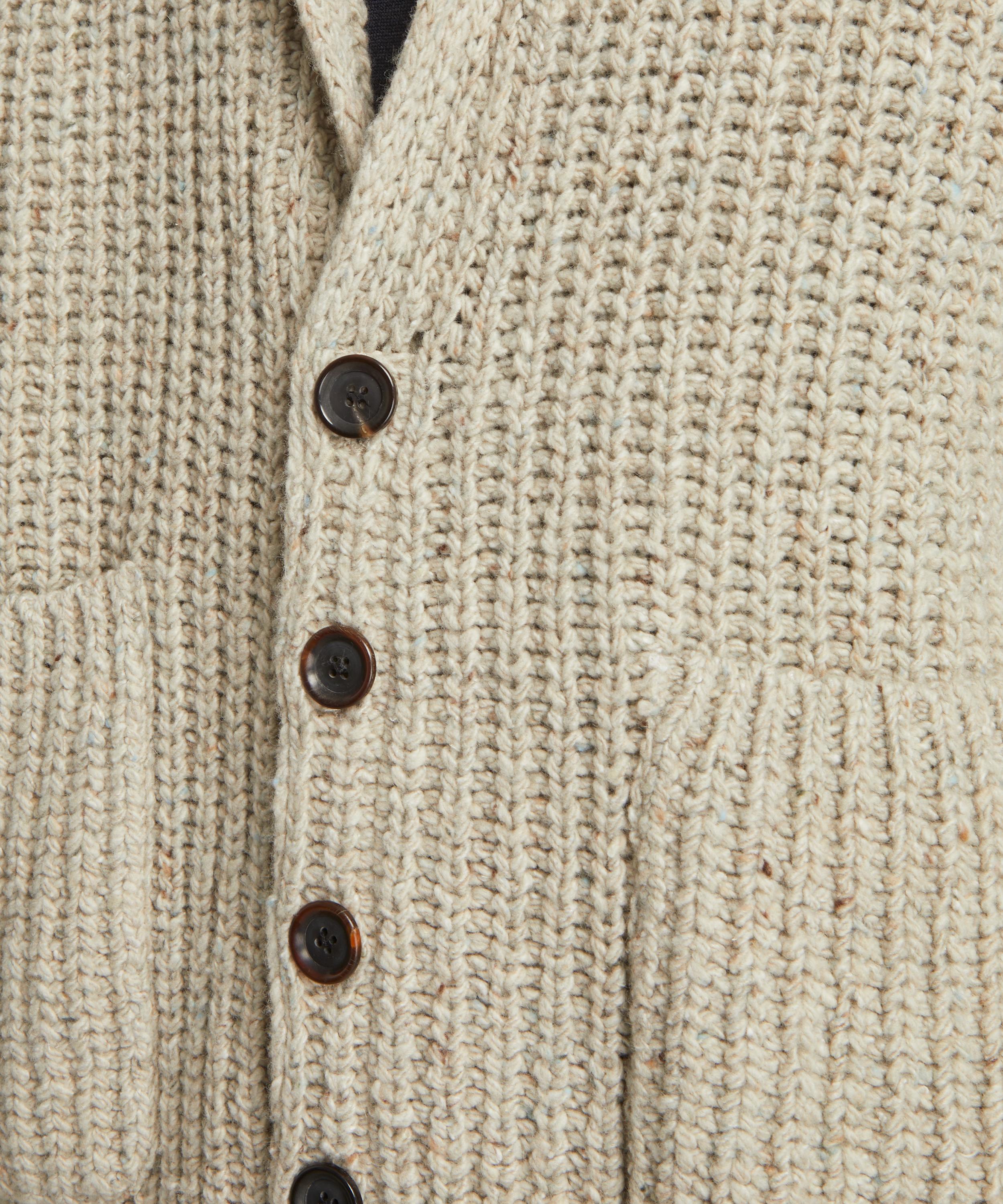 Oliver Spencer - Orkney Keswick Beige Cardigan image number 4
