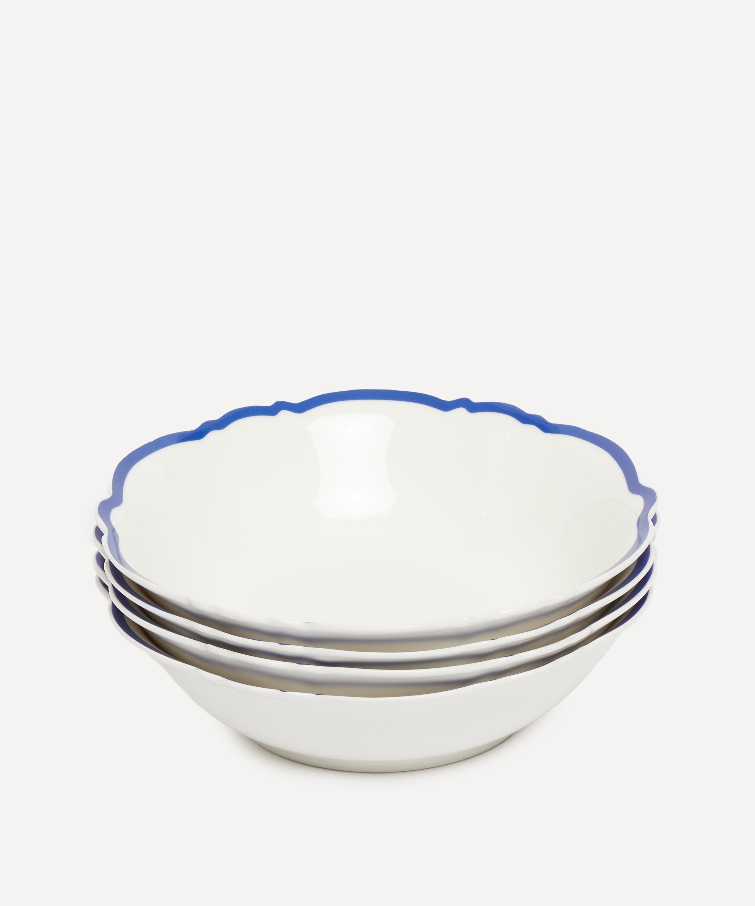 In The Roundhouse - Navy Wave Small Bowl Set of Four image number 1