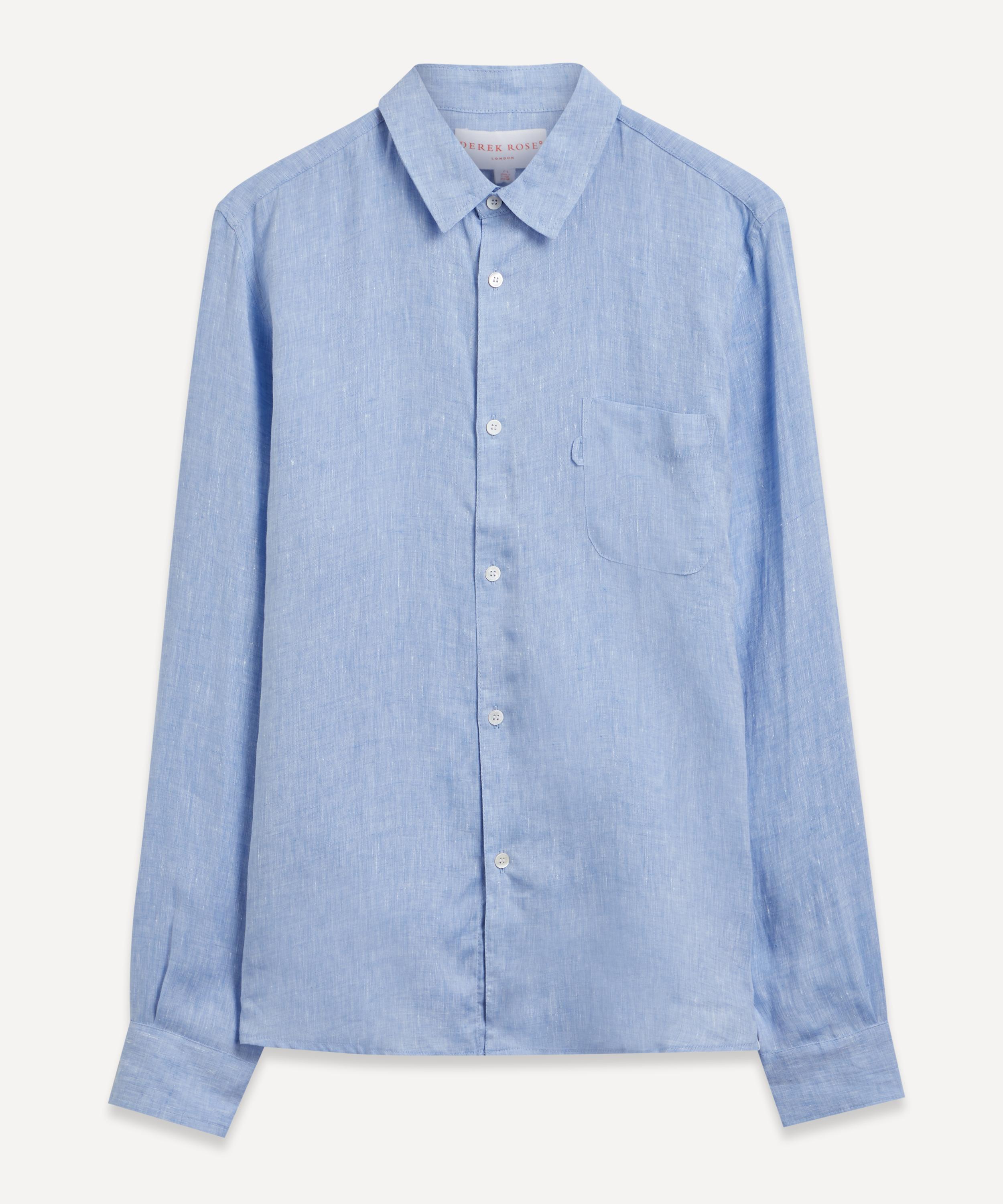Derek Rose - Monaco Linen Shirt image number 0