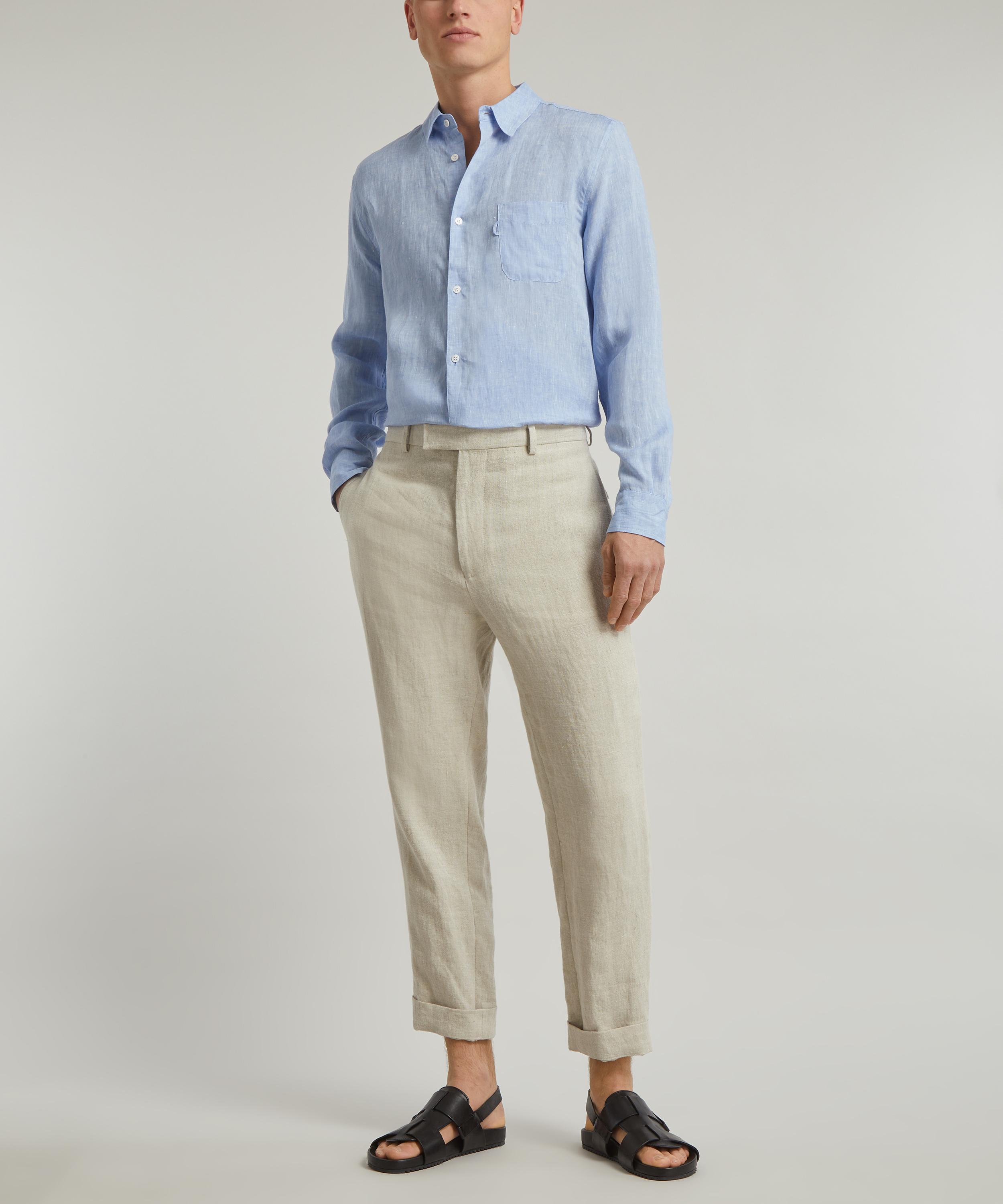 Derek Rose - Monaco Linen Shirt image number 1